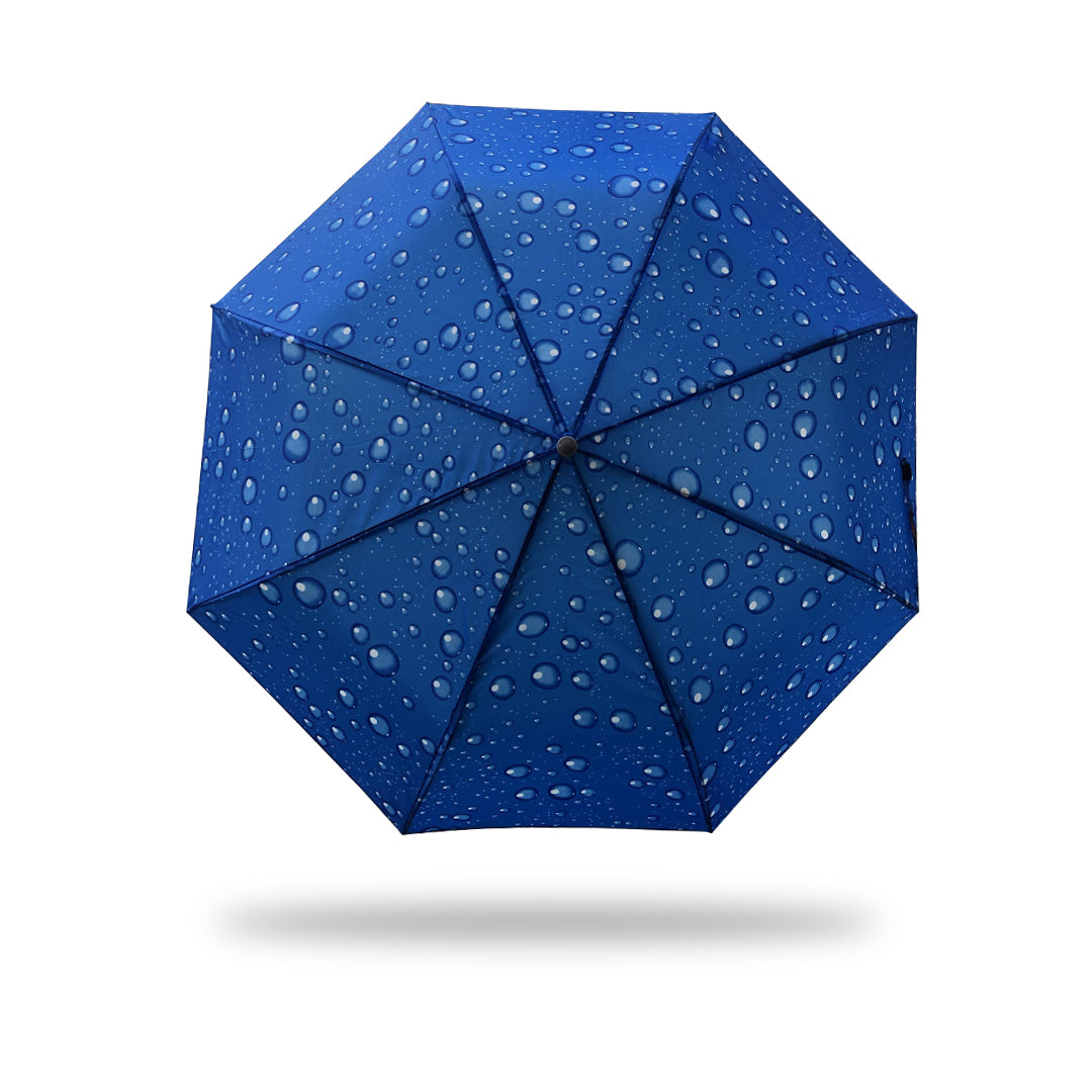 3 Folding Umbrella - Printed (Sky-Blue)