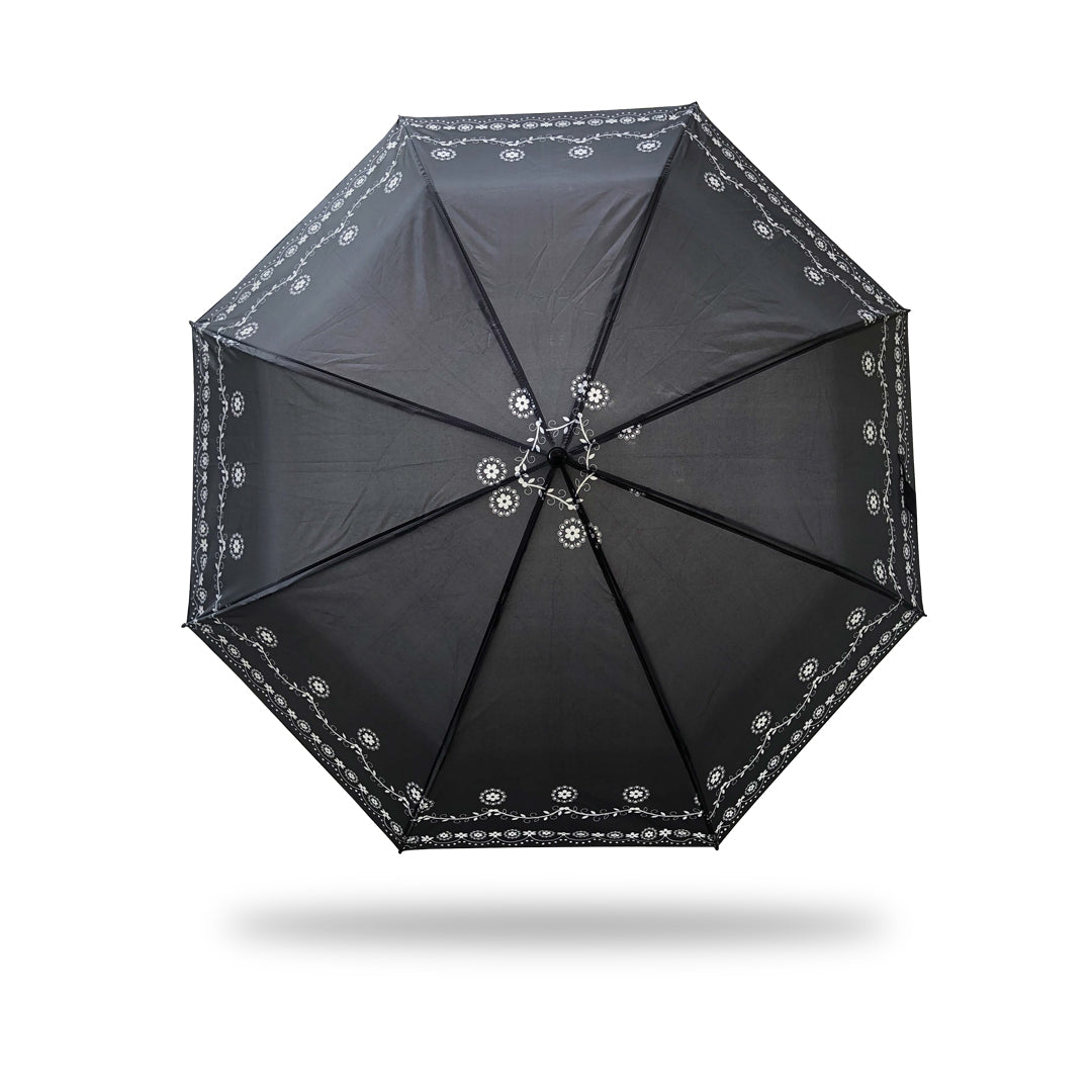 3 Folding Umbrella - Black Border