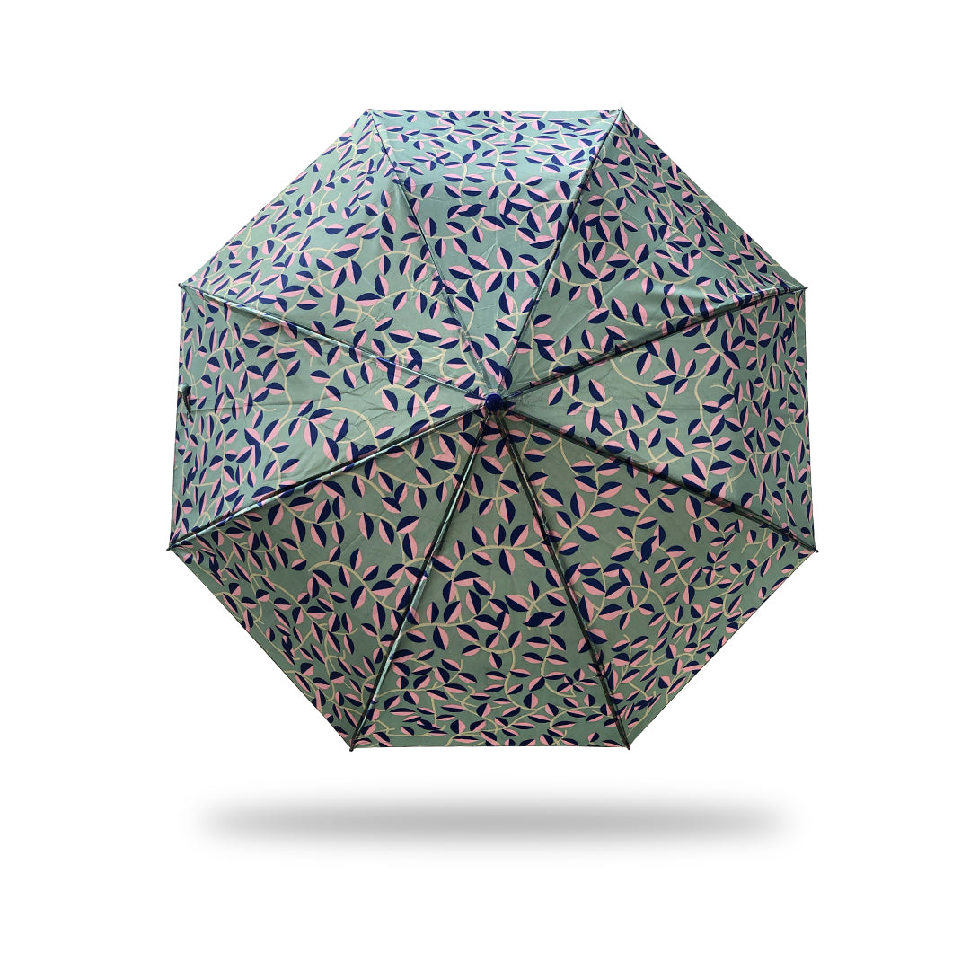 3 Folding Umbrella - Satin (Green & Blue)