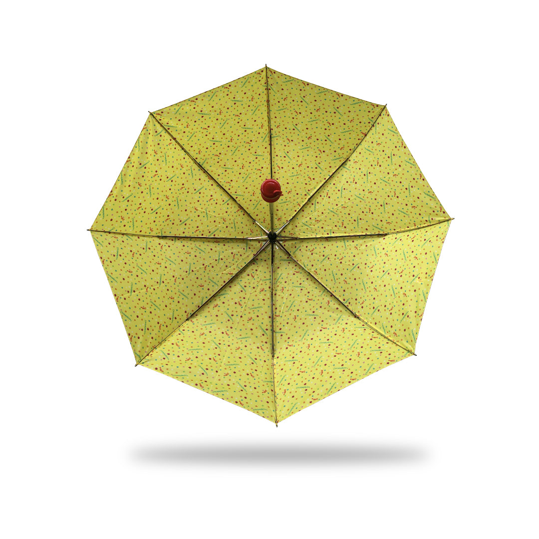 3 Folding Umbrella - Satin (Yellow)