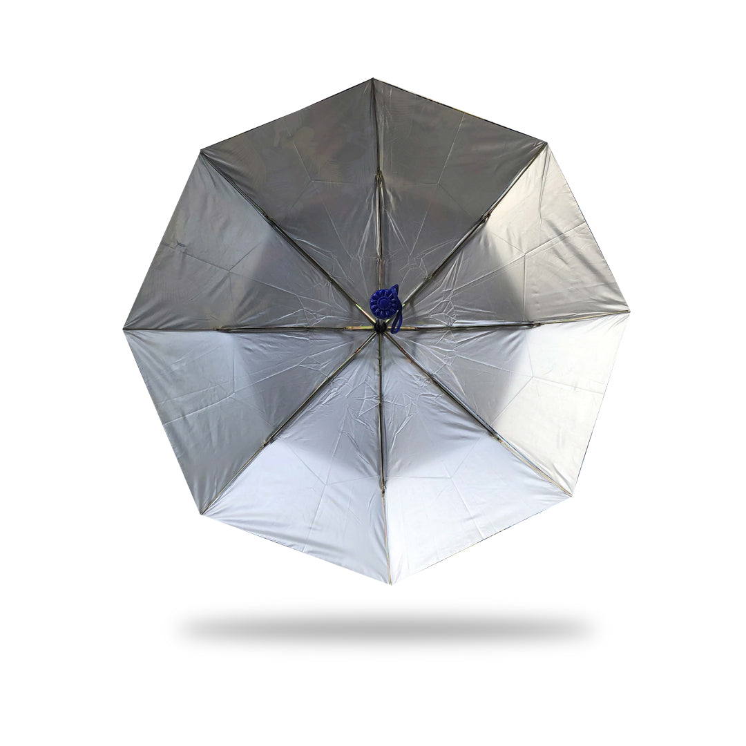 3 Folding Umbrella - Printed UV (Blue & Yellow)
