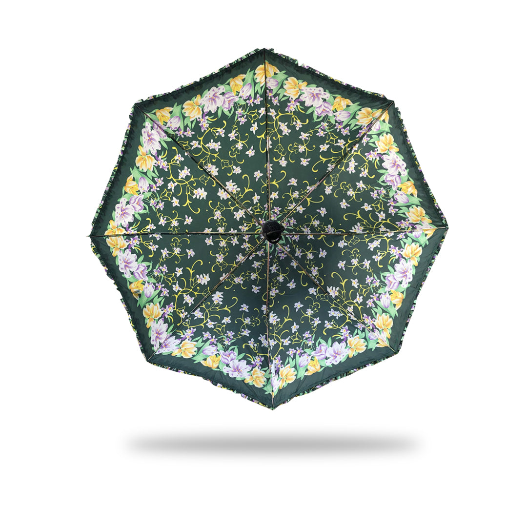 2 Folding Umbrella - Frill (Green)